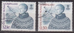 Reine Margrethe II - GROENLAND - Mont Sermitsiaq, Oiseau Marin - N° 349-367 - 2001 - Oblitérés