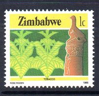 Zimbabwe 1985-8 Definitives 1c Tobacco Value, MNH, SG 659 (BA2) - Zimbabwe (1980-...)