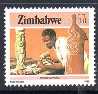 Zimbabwe 1985-8 Definitives 57c Wood Carving Value, MNH, SG 677 (BA2) - Zimbabwe (1980-...)