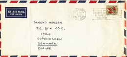 Australia Air Mail Cover Sent To Denmark Miranda 2-1-1976 Single Franked (bended Cover) - Cartas & Documentos