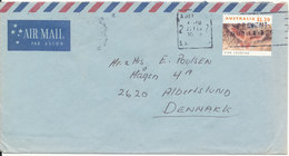 Australia Air Mail Cover Sent To Denmark Adelaide 22-2-1995 Single Franked - Cartas & Documentos