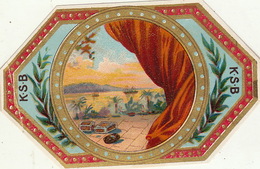 1893-1894 étiquette Pour Boite à Cigare Havane EL SAFOS - Etiquetas