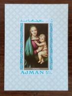 AJMAN, Peinture, Tableaux, Tableau, RAPHAEL, Michel N° 332 ** MNH - Madonne