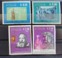 EQUATEUR, Peinture, Painting, DANTE, GALILE, ROSSETI, Yvert 760/61+PA462/3 ** MNH - Andere & Zonder Classificatie