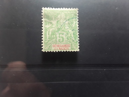 SENEGAMBIE ET NIGER, 1903, Type Groupe,  Yvert No 4, 5 C Vert Jaune,  Obl BLEUE , TB - Oblitérés