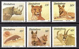 Zimbabwe 1989 Endangered Species Set Of 6, MNH, SG 762/7 (BA2) - Zimbabwe (1980-...)