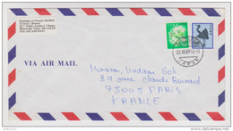 JAPON JAPAN LETTRE TOKYO 23 DÉCEMBRE 1987 POUR PARIS FRANCE - CACHET DRAGON AU DOS - 2 Scans - - Covers & Documents