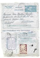 AIRMAIL Entier 3,15 Fr Per Vliegtuig/Par Avion  26.10.1948 Naar Portugal +  Label U.N.A.C. - Luchtpostbladen