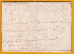 1749 - Lettre Avec Correspondance De 2 Pages De Saint Flour, Cantal Vers Brignoles, Var - Règne De Louis XV - 1701-1800: Precursori XVIII