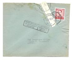 2 Fr. Boudewijn Marchand FLE/  Antwerpen 22.11.1955  Beschadigd Te Antwerpen Aangekomen/Parvenu..+ Poststrookje - Covers & Documents