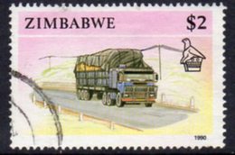 Zimbabwe 1990 Definitives $2 Lorry Truck Value, Used, SG 785 (BA2) - Zimbabwe (1980-...)