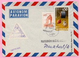 Cover - First Flight Zagreb - Munchen - Frankfurt, Zagreb, 25.8.1967., Yugoslavia, Airmail/Par Avion - Airmail