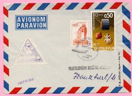 Cover - First Flight Zagreb - Munchen - Frankfurt, Zagreb, 25.8.1967., Yugoslavia, Airmail/Par Avion - Poste Aérienne