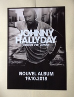 Affiche Promo Du Dernier Album De Johnny Hallyday 2018 .  Mon Pays C’est L’Amour - Posters