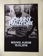 Affiche Promo Du Dernier Album De Johnny Hallyday 2018 .  Mon Pays C’est L’Amour - Affiches & Posters