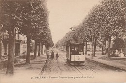 ORLEANS   45  LOIRET    CPA   SEPIA  AVENUE DAUPHINE   TRAMWAY - Orleans