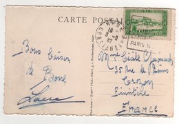 Beau Timbre , Stamp   Sur Cp , Carte , Postcard Du 03/08/1937 , Flamme Daguin Exposition Paris 1937 - Covers & Documents