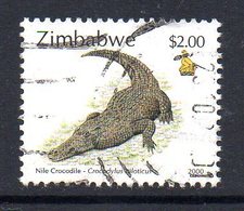 Zimbabwe 2000 Fauna Definitives $2 Crocodile Value, Used, SG 1011 (BA2) - Zimbabwe (1980-...)