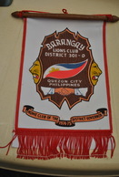 Rare Fanion Lion's Club Barangay Quezon-city Philippines - Altri & Non Classificati