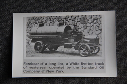 A White Five Ton Truck ( Oil Company Of NEW YORK). - Cars