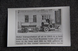 The Ford Roadster , Motor Transportation Of Oil 1915 - Auto's
