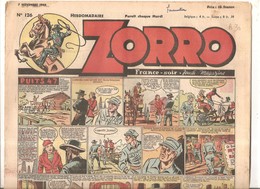 Zorro Hebdomadaire N°126 Du 7 Novembre 1948 Puits 47 - Zorro