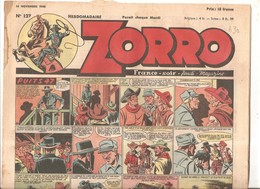 Zorro Hebdomadaire N°127 Du 14 Novembre 1948 Puits 47 - Zorro
