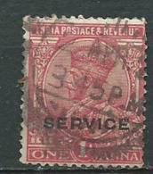 Inde   Service    - Yvert N°  56  Oblitéré -  Abc 29850 - 1911-35 Koning George V