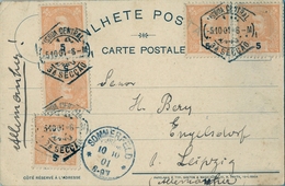 1901  , PORTUGAL , TARJETA POSTAL CIRCULADA , LISBOA - ENGELSDORF , FECHADOR DE SOMMERFELD , SINTRA - PALACIO DA PENA - Lettres & Documents