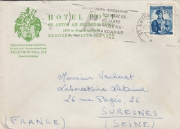 LSC 1958 - Entête - HOTEL POST à St Anton Am Arlberg - Cachet ST ANTON - 1945-60 Lettres