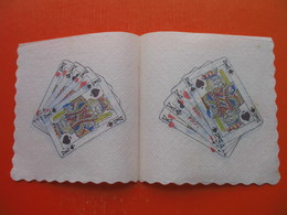 3 Old Paper Napkins.Cards - Reclameservetten