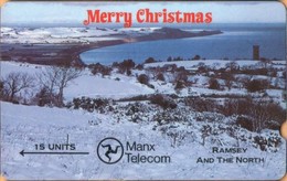 Isle Of Man - GPT, Merry Christmas, 2IOMB, Snow, Landscape, 1988, Demo Card Without CN - Man (Isle Of)