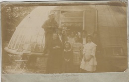 Carte-Photo - Famille Enfants Verrière Ronde - Architecture - Fusil - Négrillons - Cachets Bornel Oise Paris - Fotografie