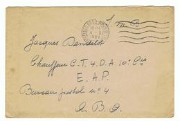 Militaire Post 1922 Vanuit Brussel Naar Bezettingsleger  Bureau Postal 4 - Otros & Sin Clasificación