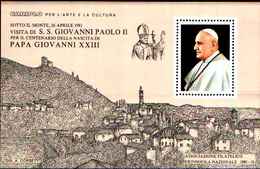 74926) VATICANO- FOGIETTO ERINNOFILO 1981 VISITA DEL PAPA A SOTTO IL MONTE PER I 100 ANN, PAPA G.XXIII  -MNH** - Booklets