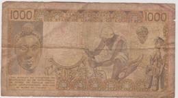 Billet  Banque Centrale Des Etats De L'afrique De L'ouest  Valeur 1000 Francs - Autres - Afrique