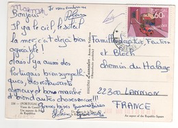 Beau Timbre , Stamp  Sur Cp , Carte , Postcard Du 20/08/199?  Pour La France - Lettres & Documents