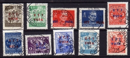 TRIESTE B 1949 FRANCOBOLLI SOPRASTAMPATI DI YUGOSLAVIA JUGOSLAVIA OVERPRINTED COMPLETE SET SERIE SET USATA USED OBLITERE - Usati