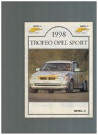 BROCHURE UFFICIALE TROFEO OPEL SPORT 1998 - Engines