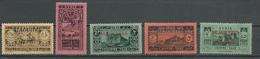 ALAOUITES Scott J6-J10 Yvert Taxe 6-10 (5) * Cote 30,00 $ 1925 - Unused Stamps