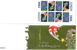 Georgia.EUROPA 2006(Flags). Booklet Of 8 (4 Sets) -part Imp  Michel # 515-16D MH X2 - Géorgie