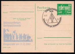 C1546 - Schwarzenberg - Privatpost Sonderstempel Weihnachtsmarkt Bergparade - Private Postcards - Mint