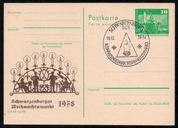 C1548 - Schwarzenberg - Privatpost Sonderstempel Weihnachtsmarkt - Private Postcards - Mint