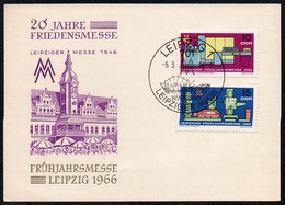 C1553 - Leipzig Messe Frühjahrsmesse - Sonderstempel - 1er Día – FDC (hojas)