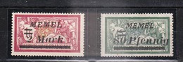 MEMEL - Petite Collection De 2 Timbres - TOP AFFAIRE - Unused Stamps