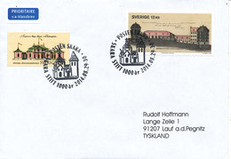 Sweden Cover With Special Postmark 29-30/8-2014 Skara Stift 1000th Anniversary Sent To Germany - Brieven En Documenten