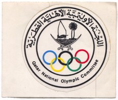 OLYMPIC OLYMPIADE COMMITTEE - QATAR, Sticker Autocollant, D 95 Mm - Habillement, Souvenirs & Autres