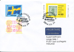 Sweden Cover With Special Postmark Stamps In Svedala 30-3-2014 Sent To Germany - Cartas & Documentos