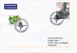 Sweden Cover With Special Postmark Göteborg Frimärksmässan 8-2-2014 Sent To Germany - Briefe U. Dokumente