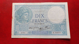 10 Francs "Minerve" - France - 05/10/1939 - 10 F 1916-1942 ''Minerve''